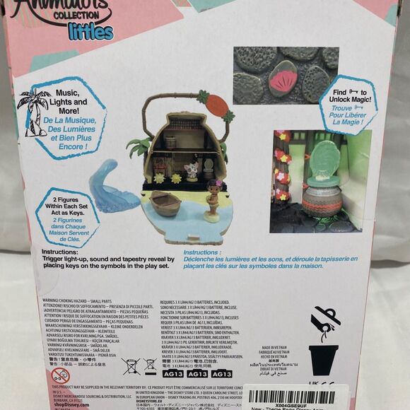 Disney Animators’ Collection Littles Moana Motunui Island Playset 8 Pc Toy Set - Picture 6 of 10